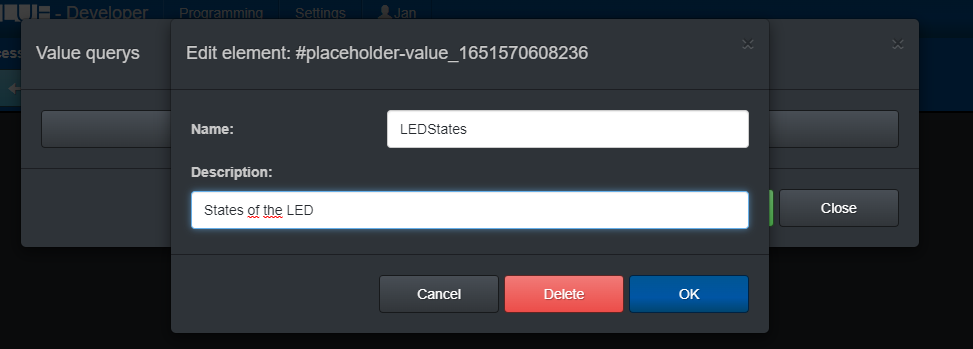 Placeholder variable